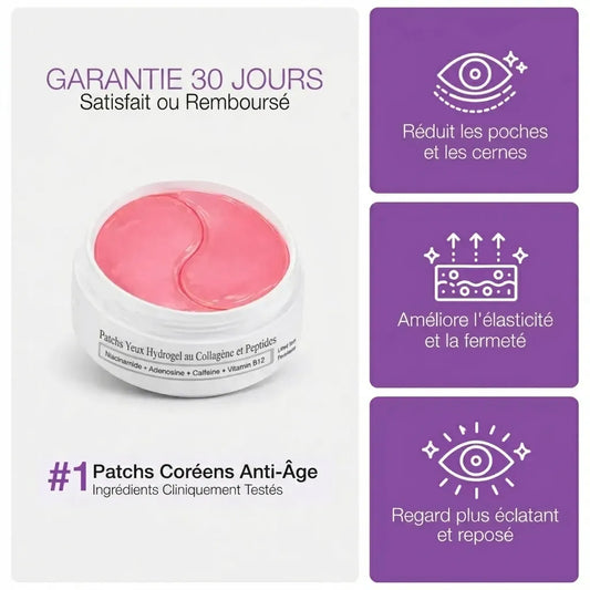 60 Patchs Yeux Peptides & Collagène